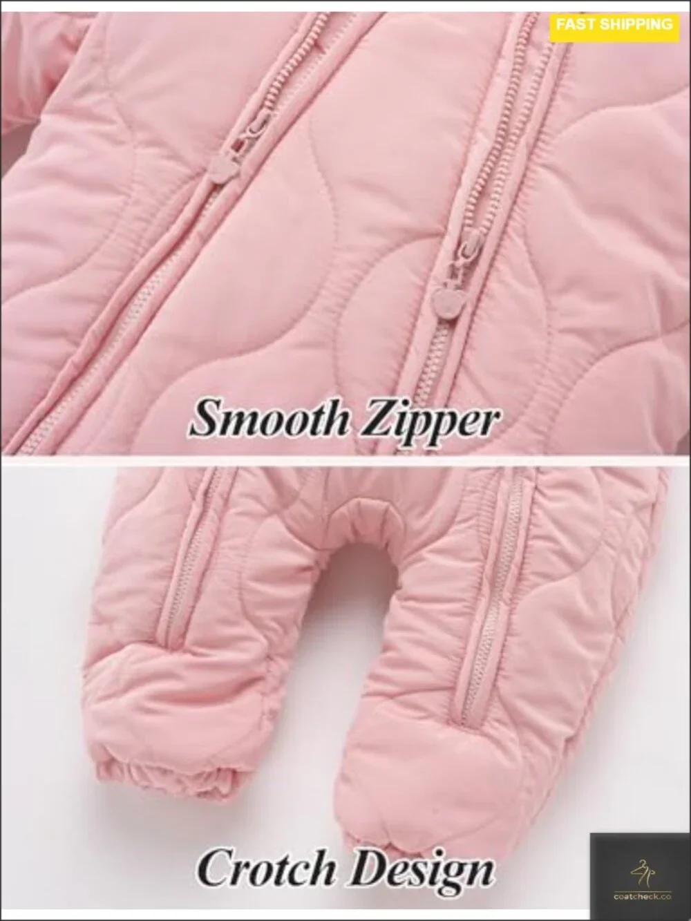 Baby Snowsuit Down Jacket Hooded Romper Jumpsuit Newborn Winter Bodysuit